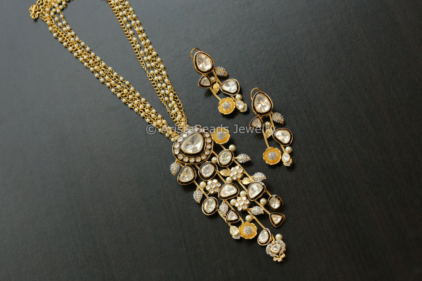Premium Contemporary Uncut Kundan Set (103-20)