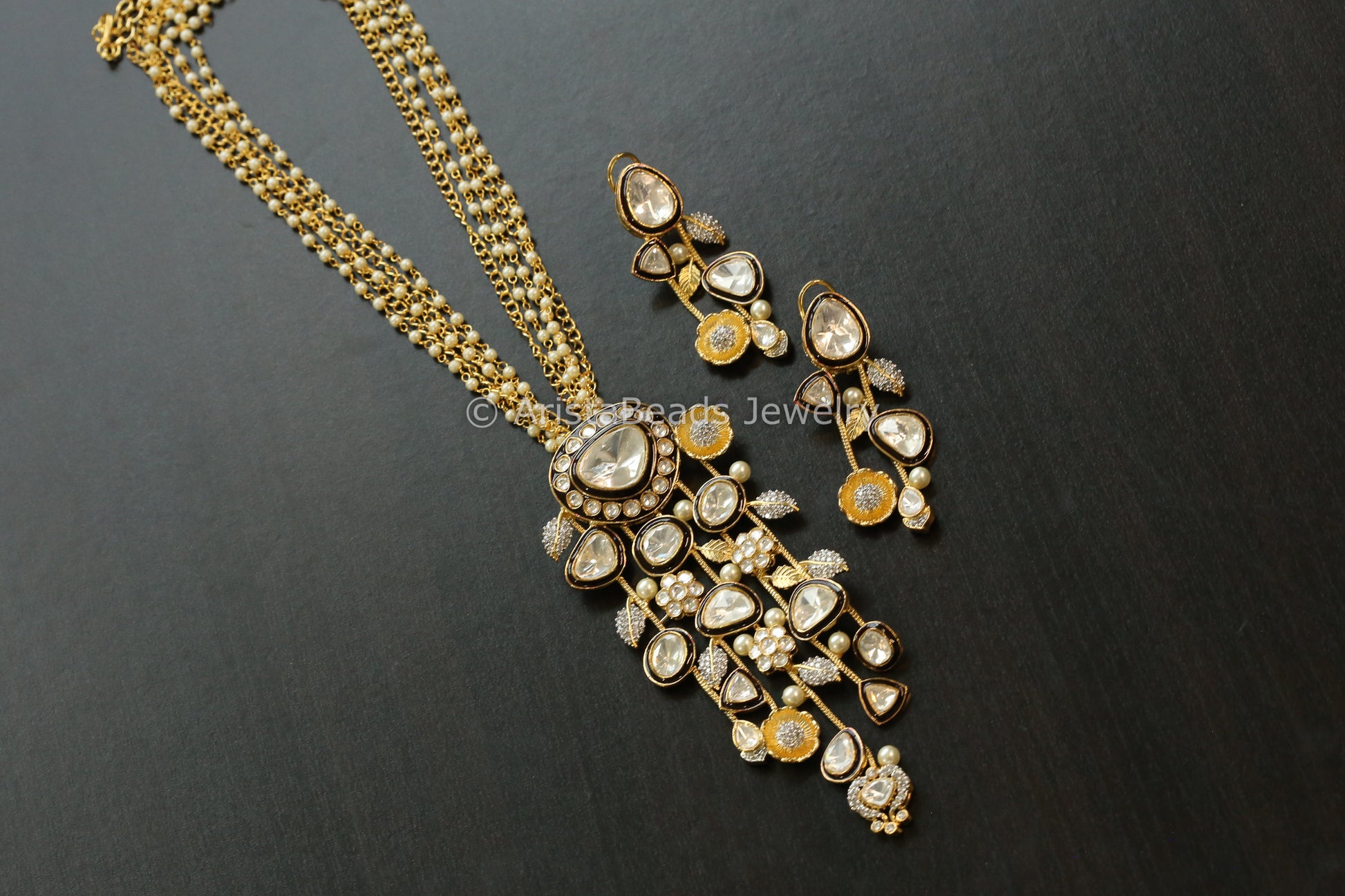 Premium Contemporary Uncut Kundan Set (103-20)