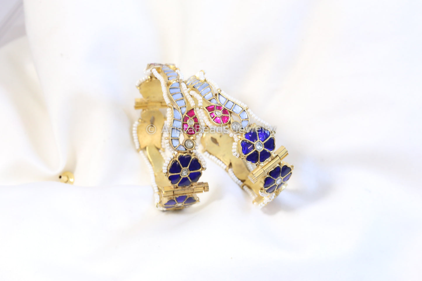 One Of A Kind Jadau Bangle (2.6 openable) - ABJ-B101-11