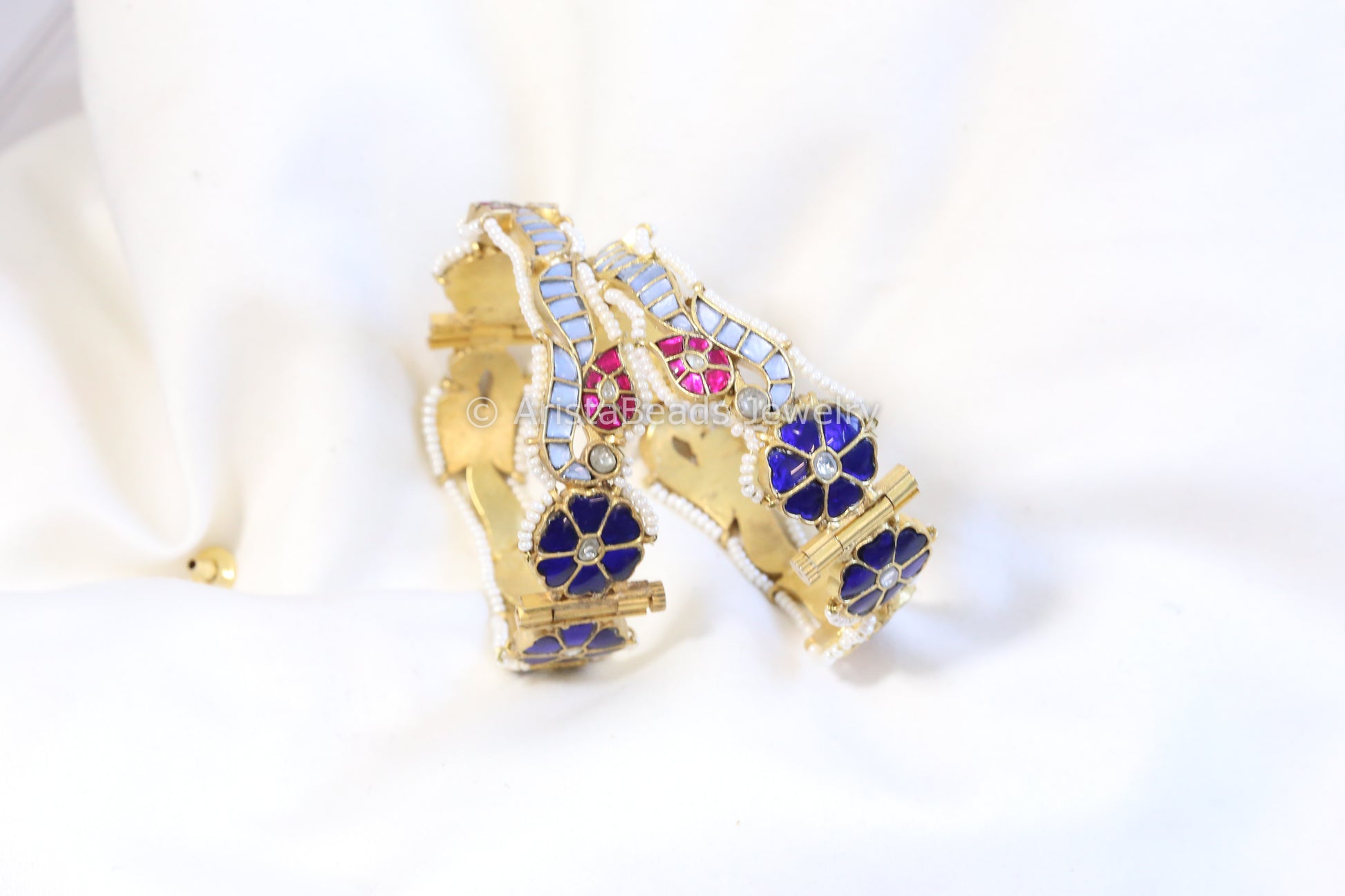 One Of A Kind Jadau Bangle (2.6 openable) - ABJ-B101-11