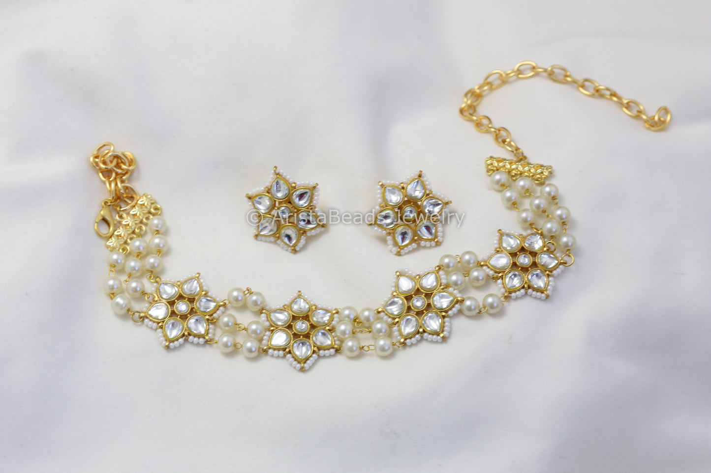 Kundan Jadau Pearl Choker Set