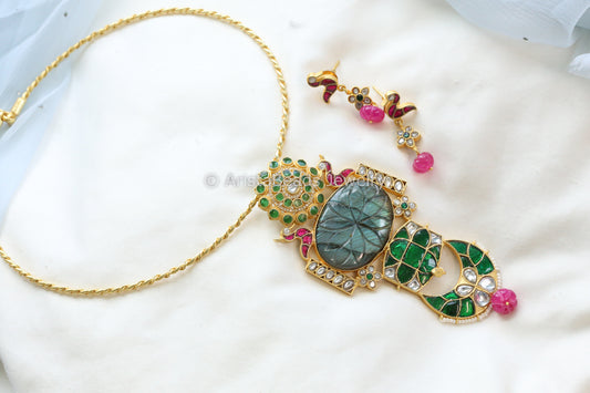 Sunehri Fusion Kundan Necklace (102-09)