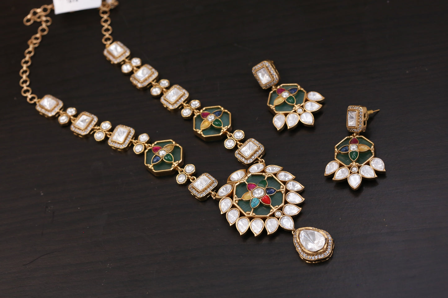 Premium Inlay Work & Uncut Kundan Set (ABJ-N101-89)