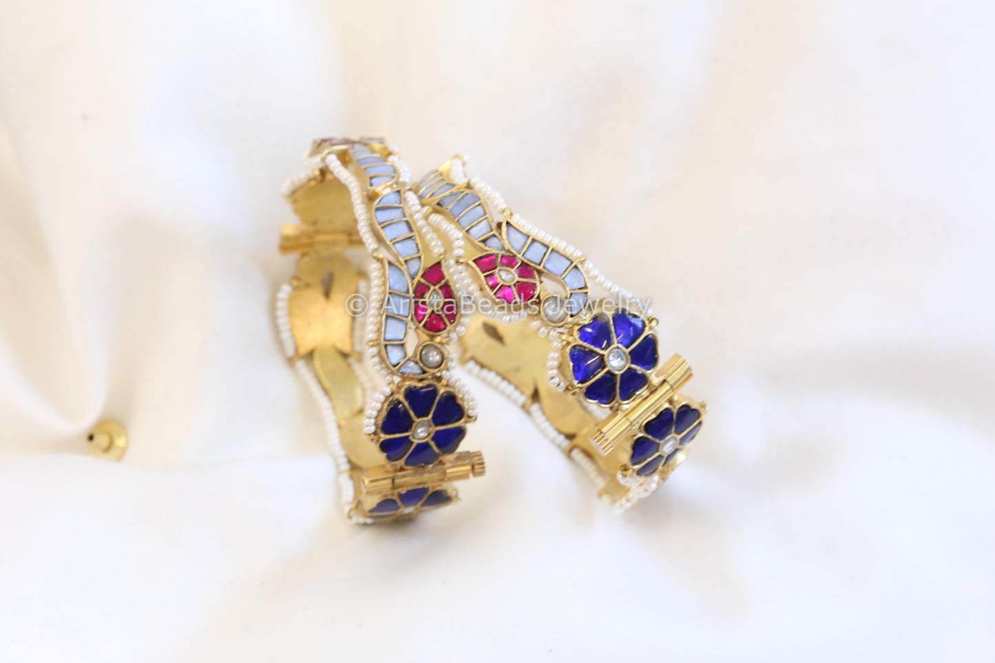 One Of A Kind Jadau Bangle (2.6 openable) - ABJ-B101-11