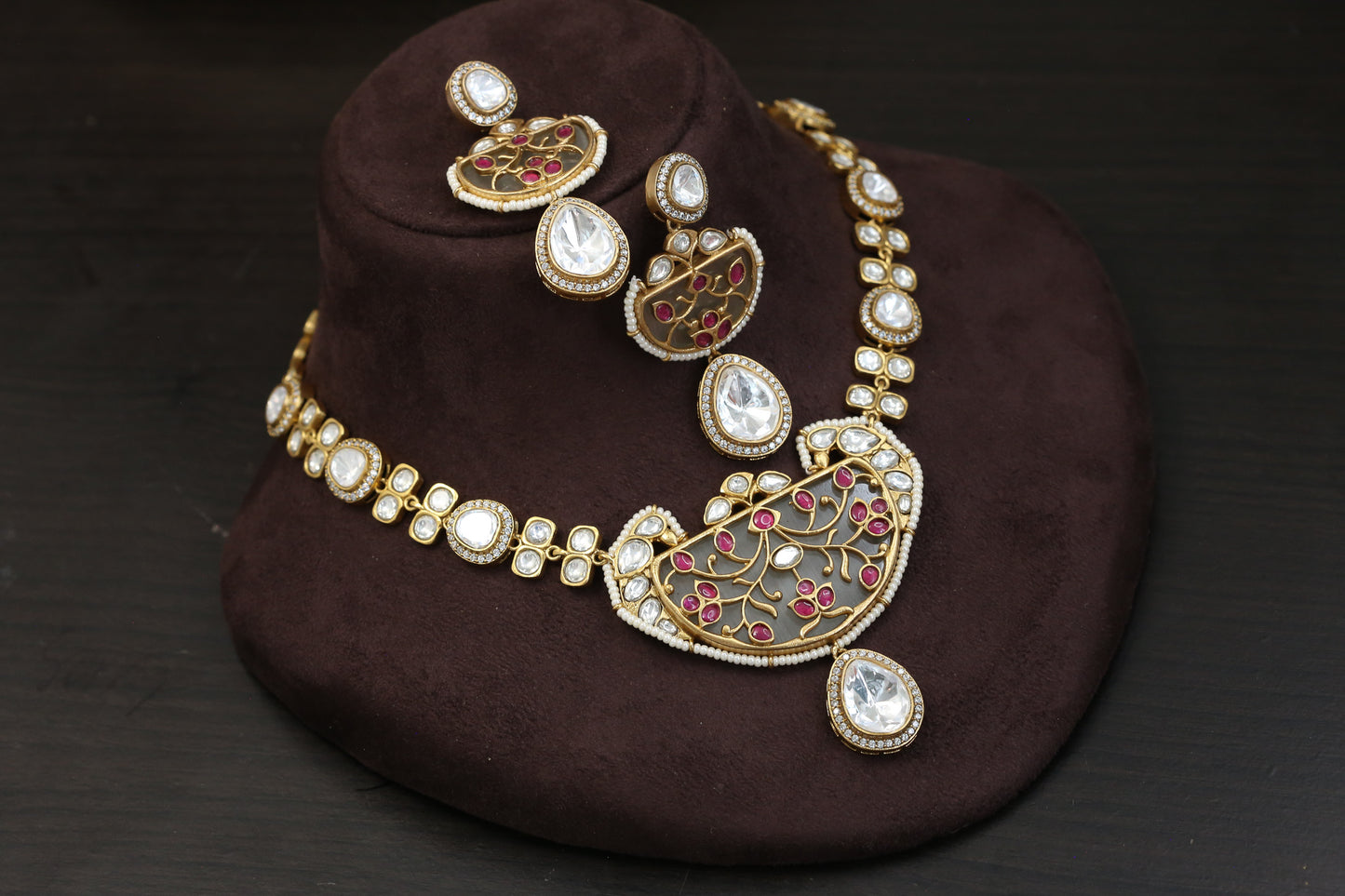 Premium Inlay Work & Uncut Kundan Set (ABJ-N101-39)