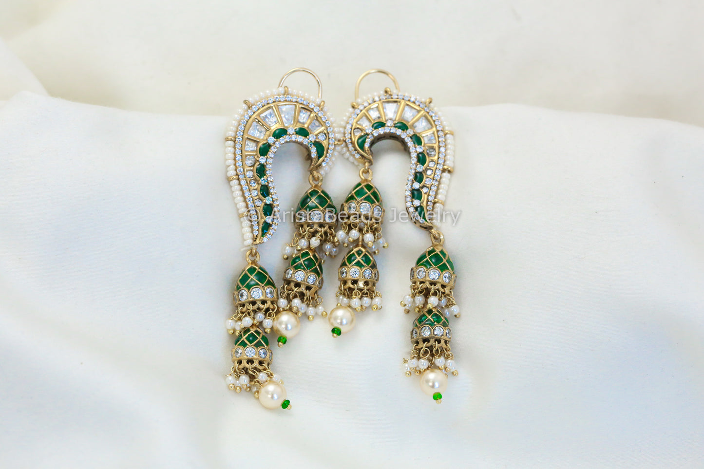Premium Takkar Kundan Polki Jhumka(E101-12)