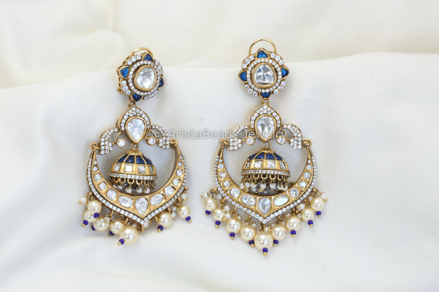 Premium Takkar Kundan Polki Jhumka(E101-09)