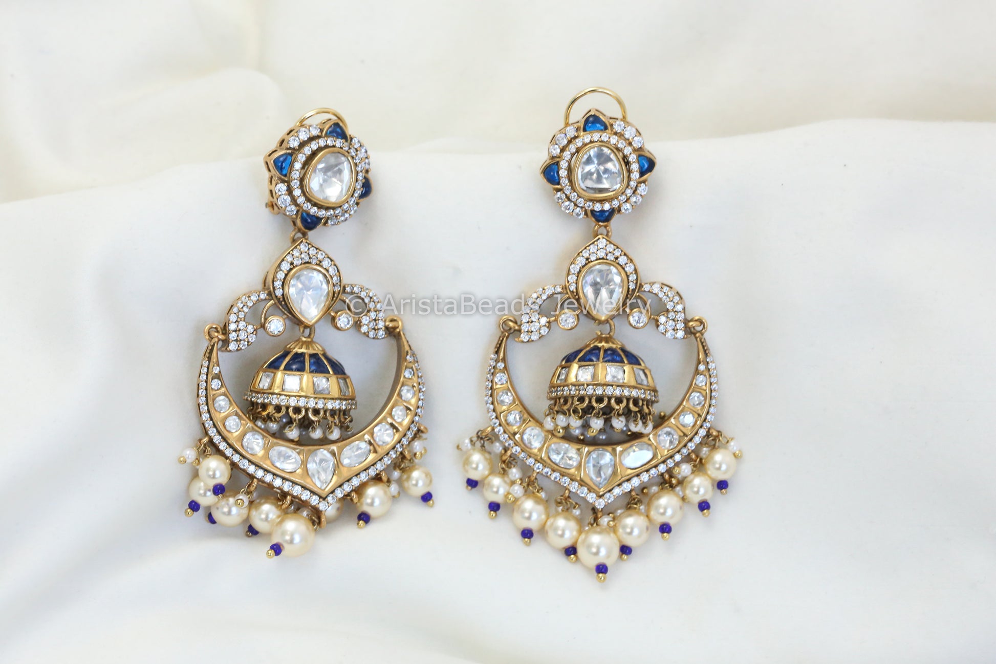 Premium Takkar Kundan Polki Jhumka(E101-09)
