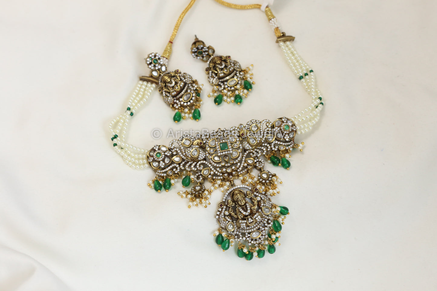 Bhavya Temple Necklace Set  (102-13)