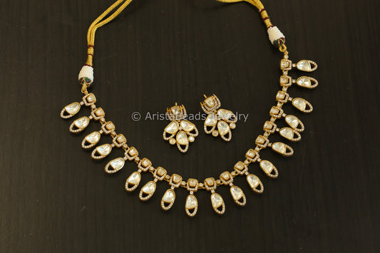 Real Moissanite Stones & Micro CZ Set (ABJ-N101-48)