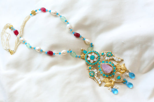 Sunehri Jadau Kundan Necklace (102-11)