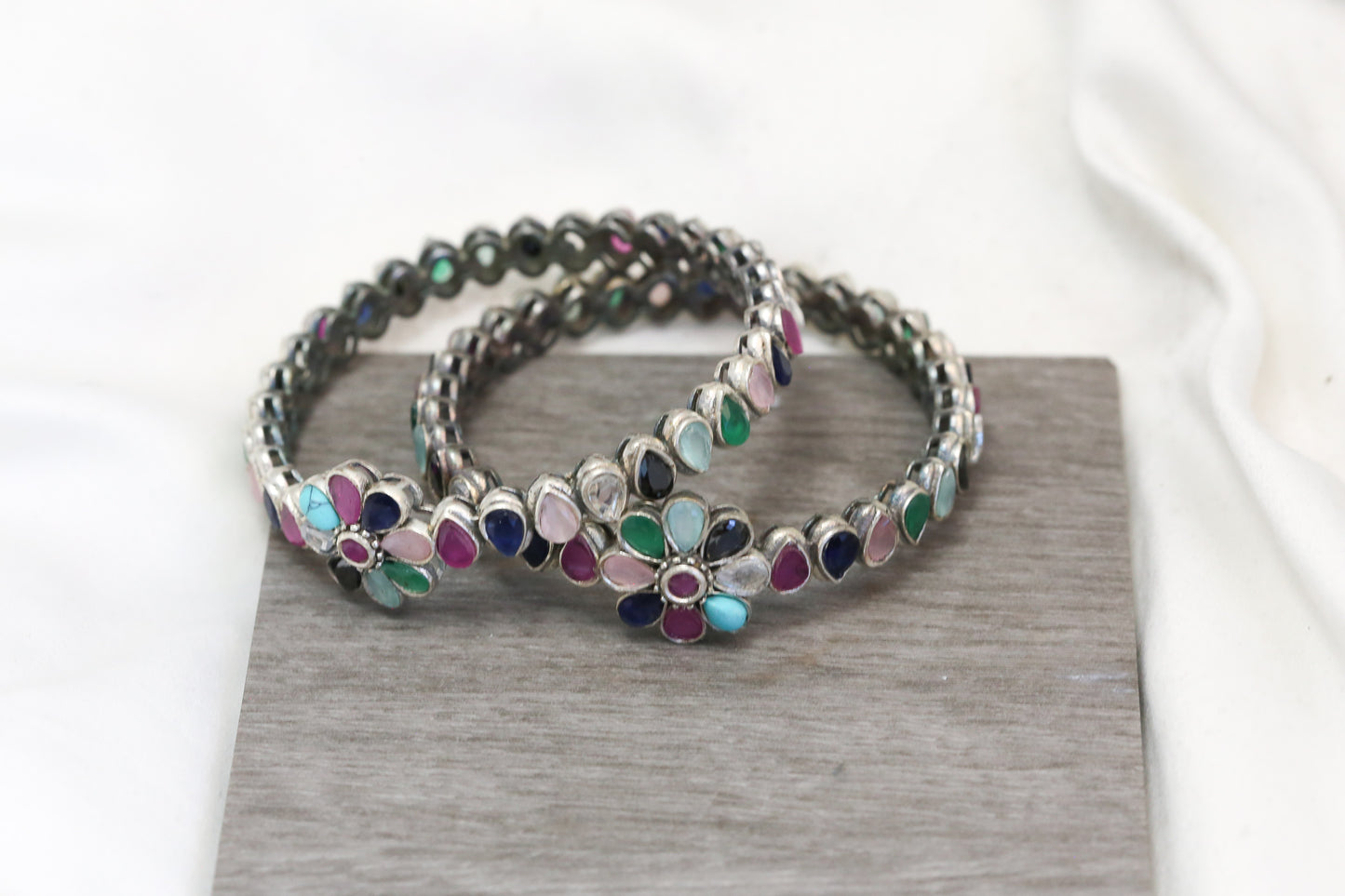 Kemp Bangle Set (2.4) - Multicolor