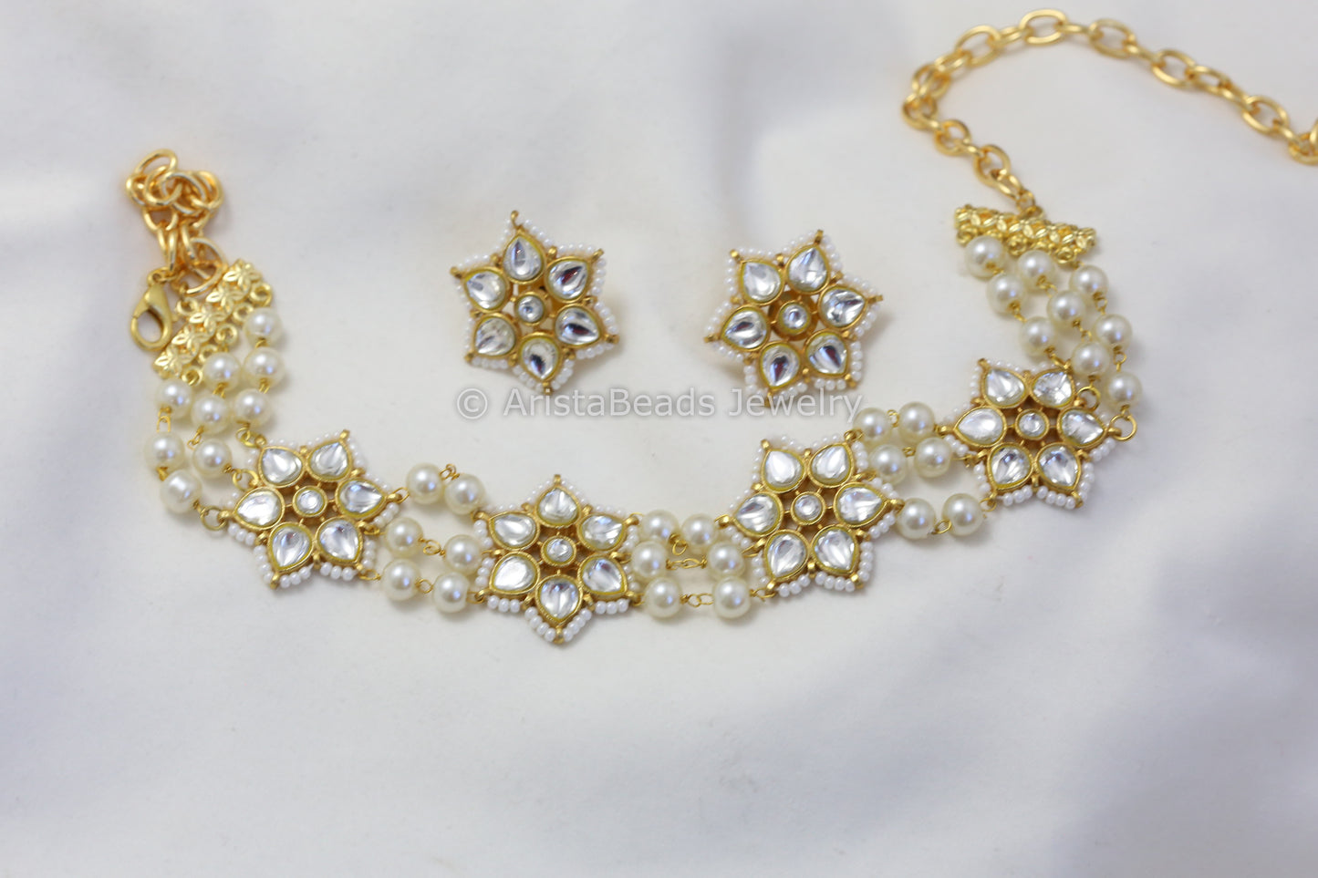 Kundan Jadau Pearl Choker Set