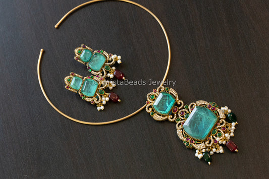 Aqua Doublet  Hasli Set (102-67)