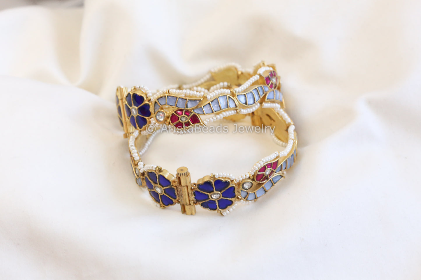 One Of A Kind Jadau Bangle (2.6 openable) - ABJ-B101-11