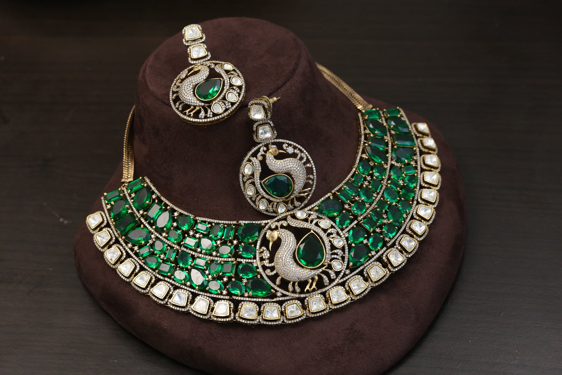 Next To Real Green Hydro & CZ Set (ABJ-N101-36)