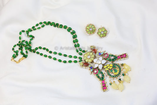 Handmade Jadau Kundan Necklace Set
