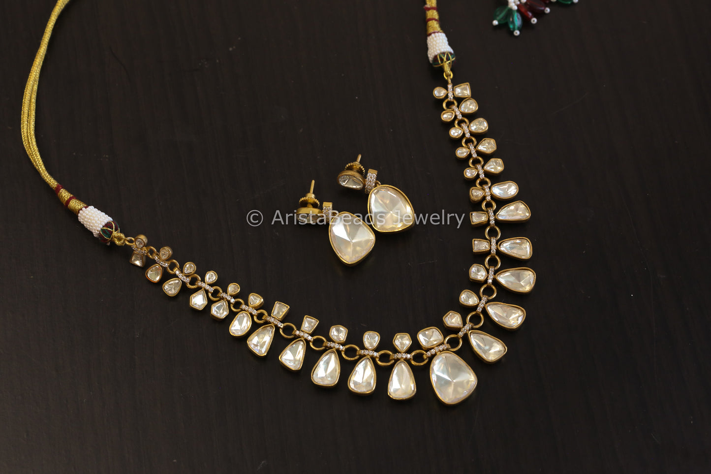 Real Moissanite Stones & Micro CZ Set (ABJ-N101-49)
