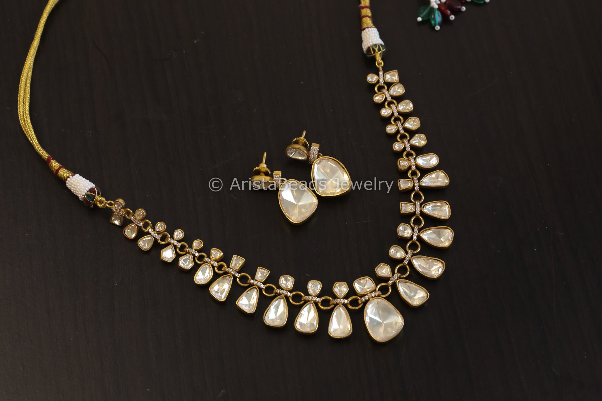 Real Moissanite Stones & Micro CZ Set (ABJ-N101-49)