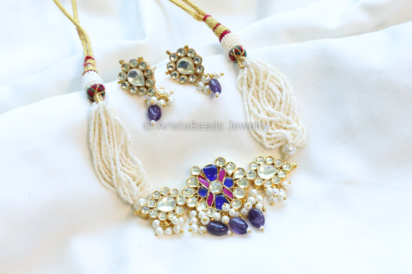 Naina Pachi Kundan Choker Set (ABJ-N101-85)