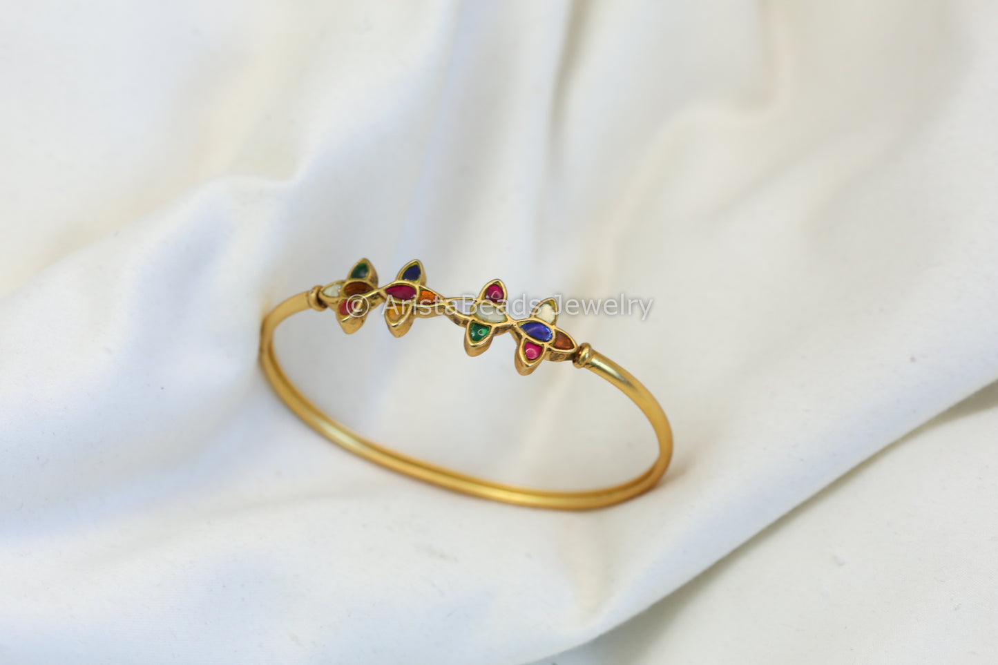 Jadau Bracelet (Openable) - Multicolor