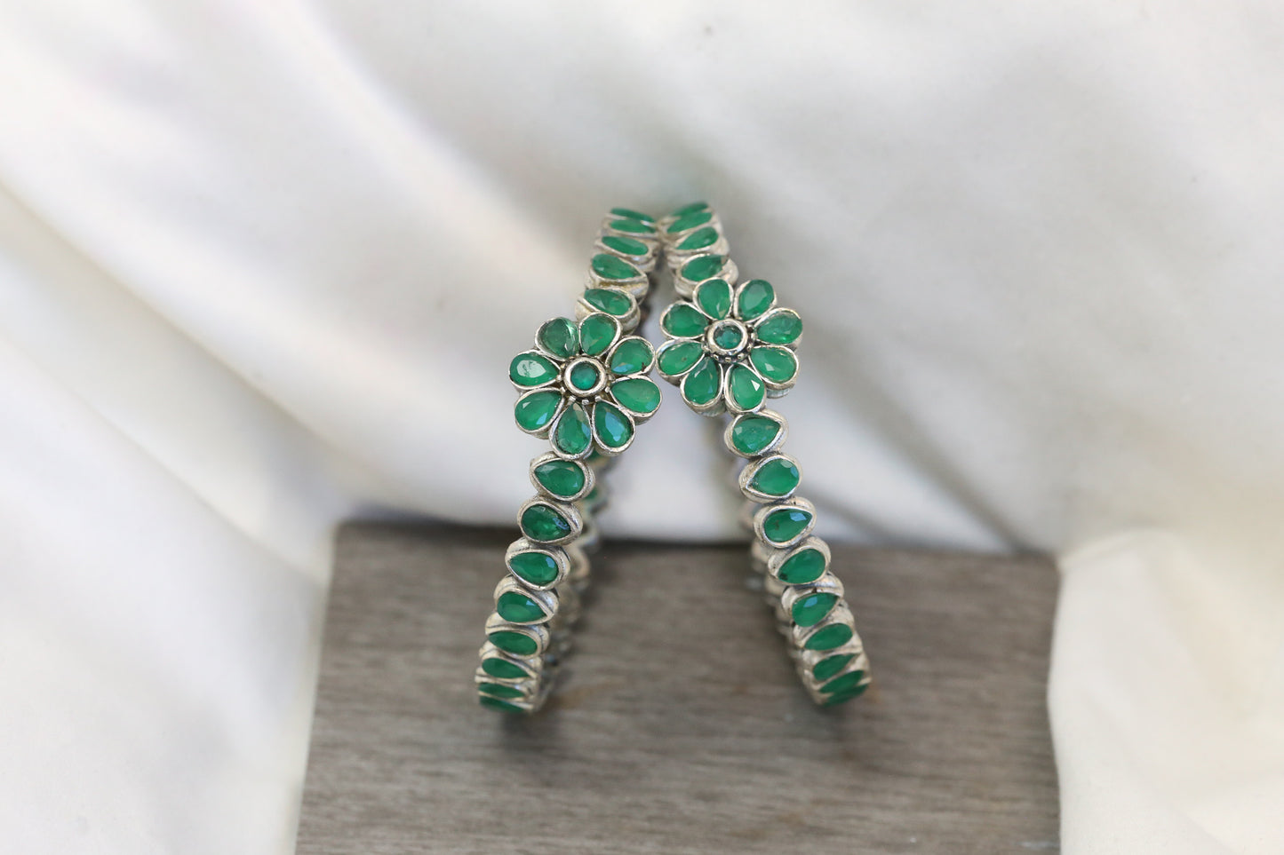 Kemp Bangle Set (2.4) - Green