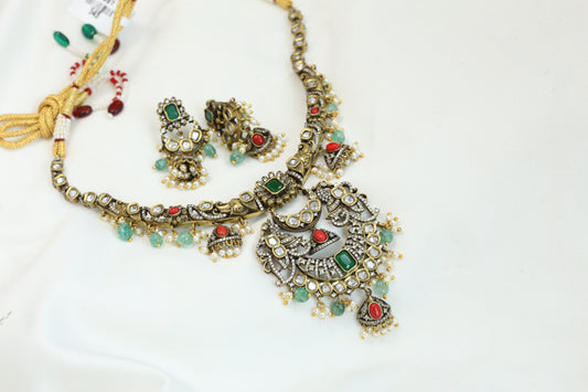 Victorian Coral Green Set