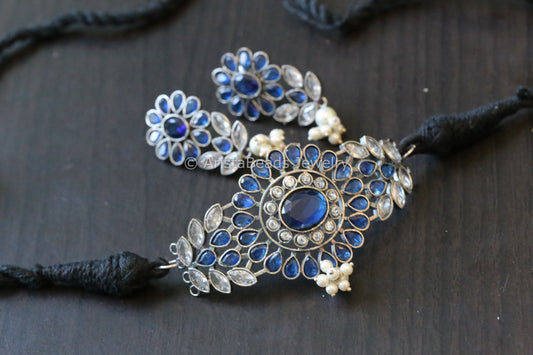 Blue Clear Choker Set