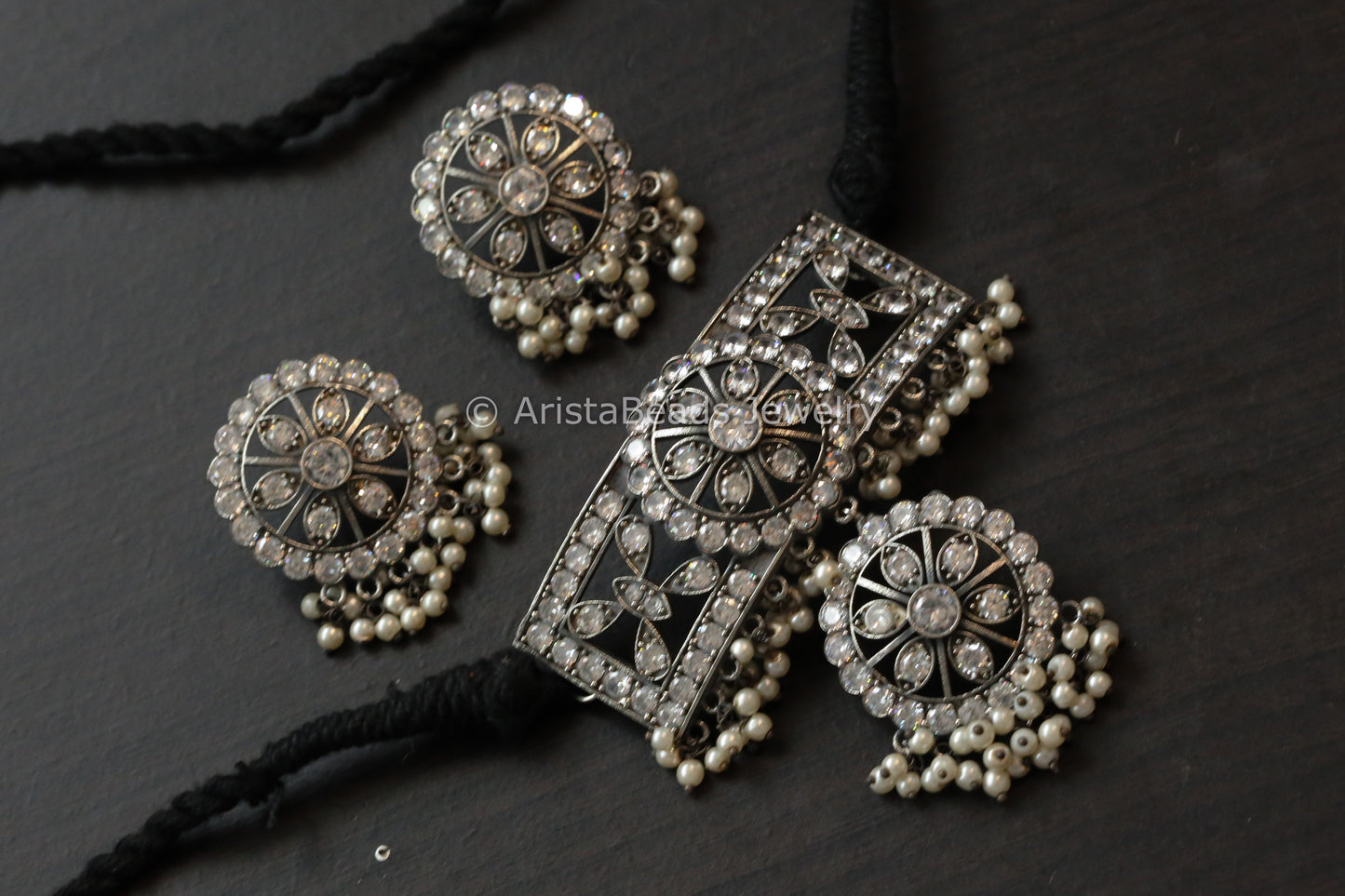 Small Clear CZ Choker Set