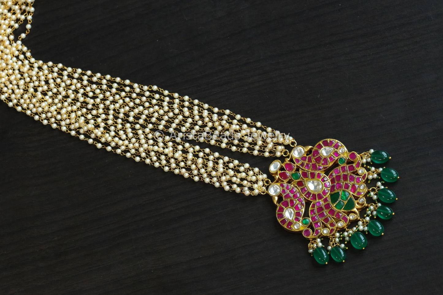 Kundan Jadau Peacock Necklace