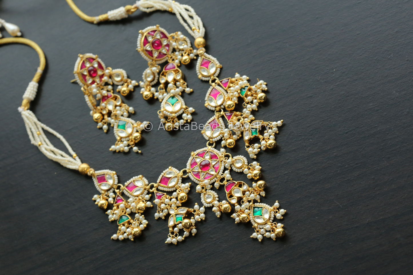 Dainty Next to Real Jadau Pachi Kundan Necklace