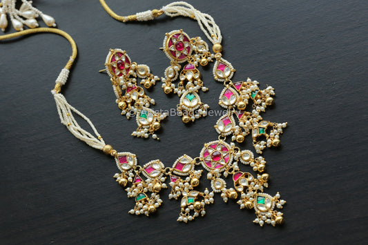 Dainty Next to Real Jadau Pachi Kundan Necklace
