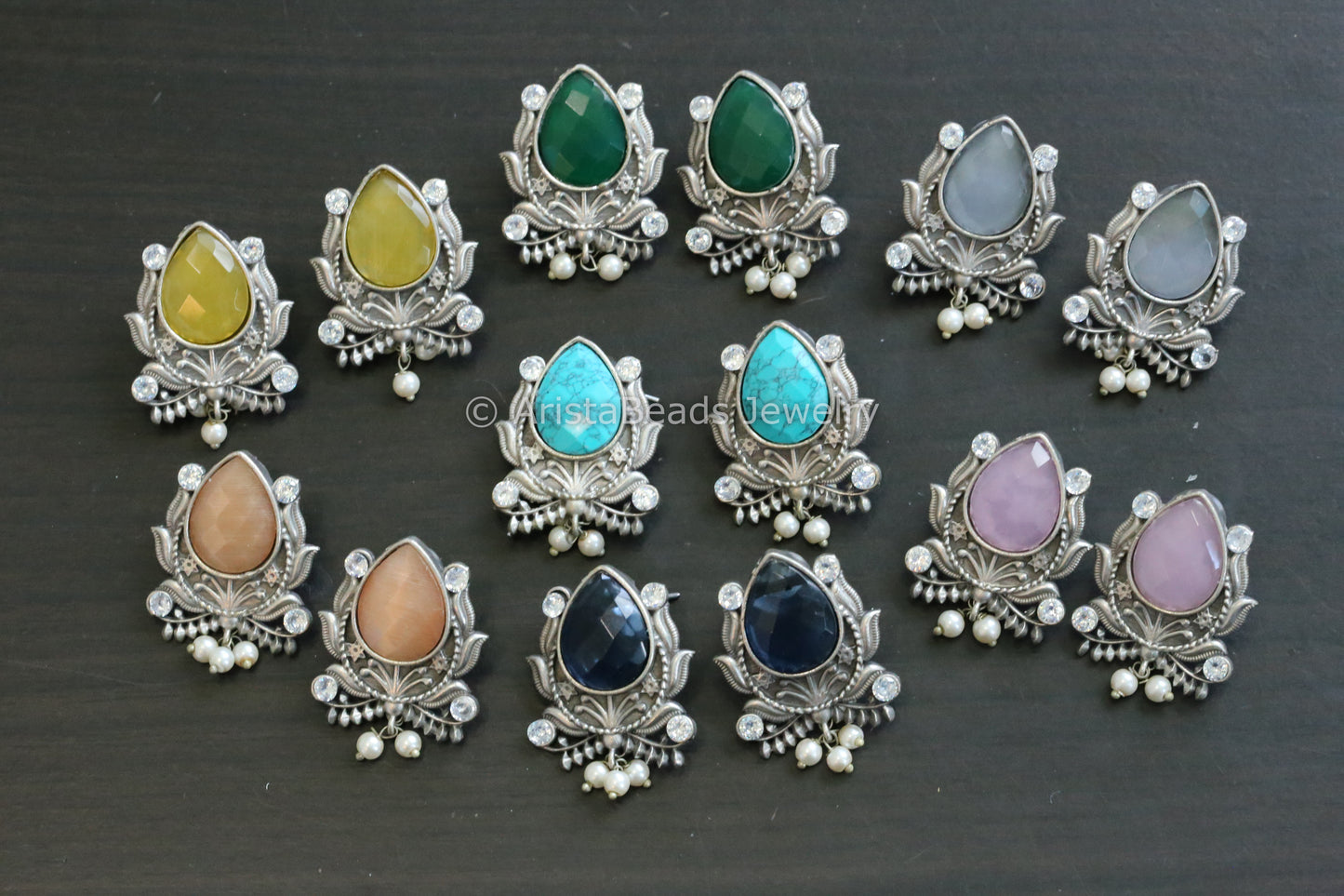 Monalisa and CZ Stone Studs