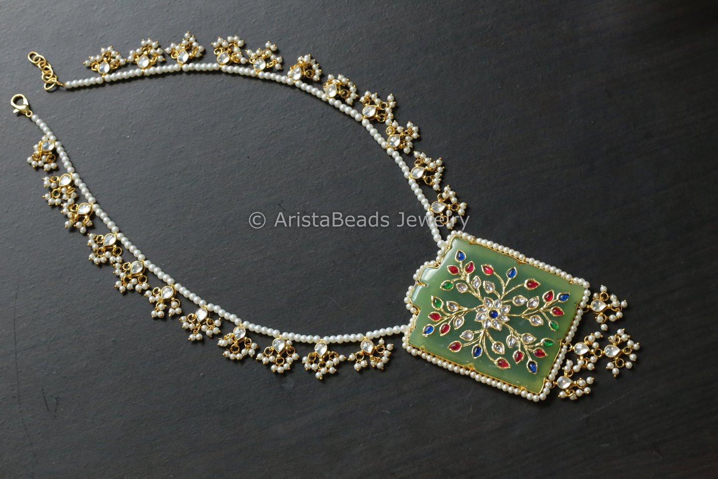 Kundan Jadai Jade Necklace