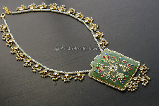 Kundan Jadai Jade Necklace