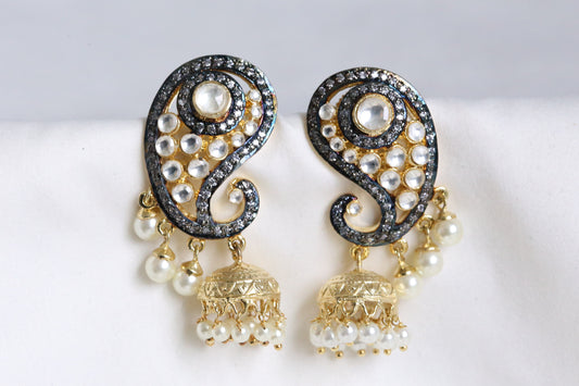 Kundan Paisley Jhumka