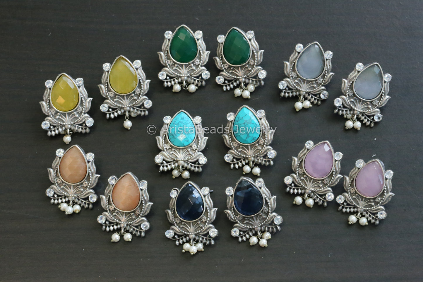 Monalisa and CZ Stone Studs