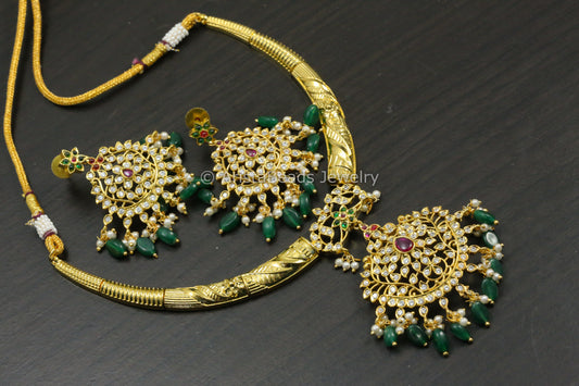CZ Kemp Gold Hasli Necklace