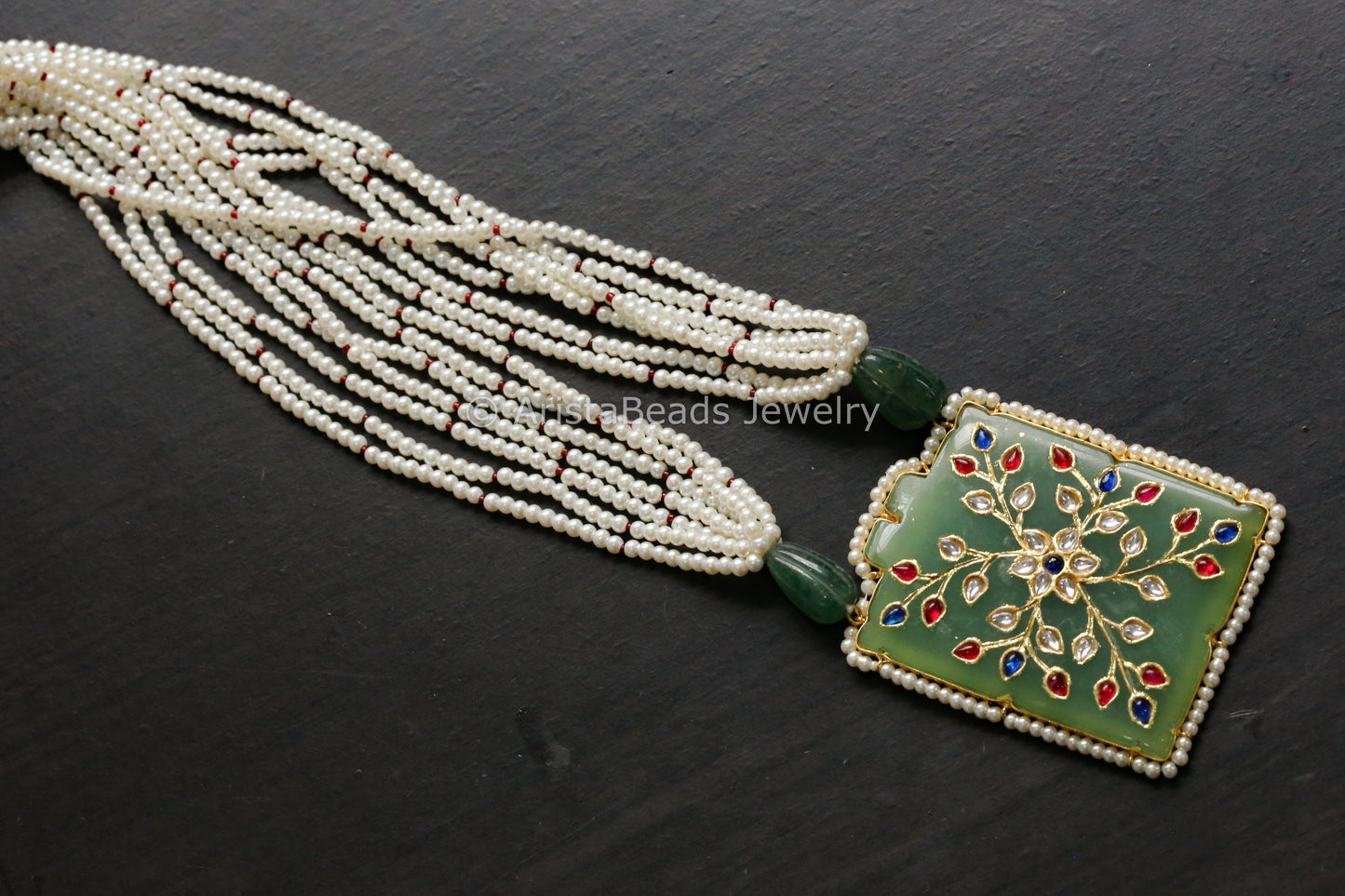 Kundan Jadai Jade Necklace
