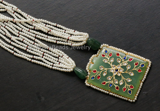 Kundan Jadai Jade Necklace