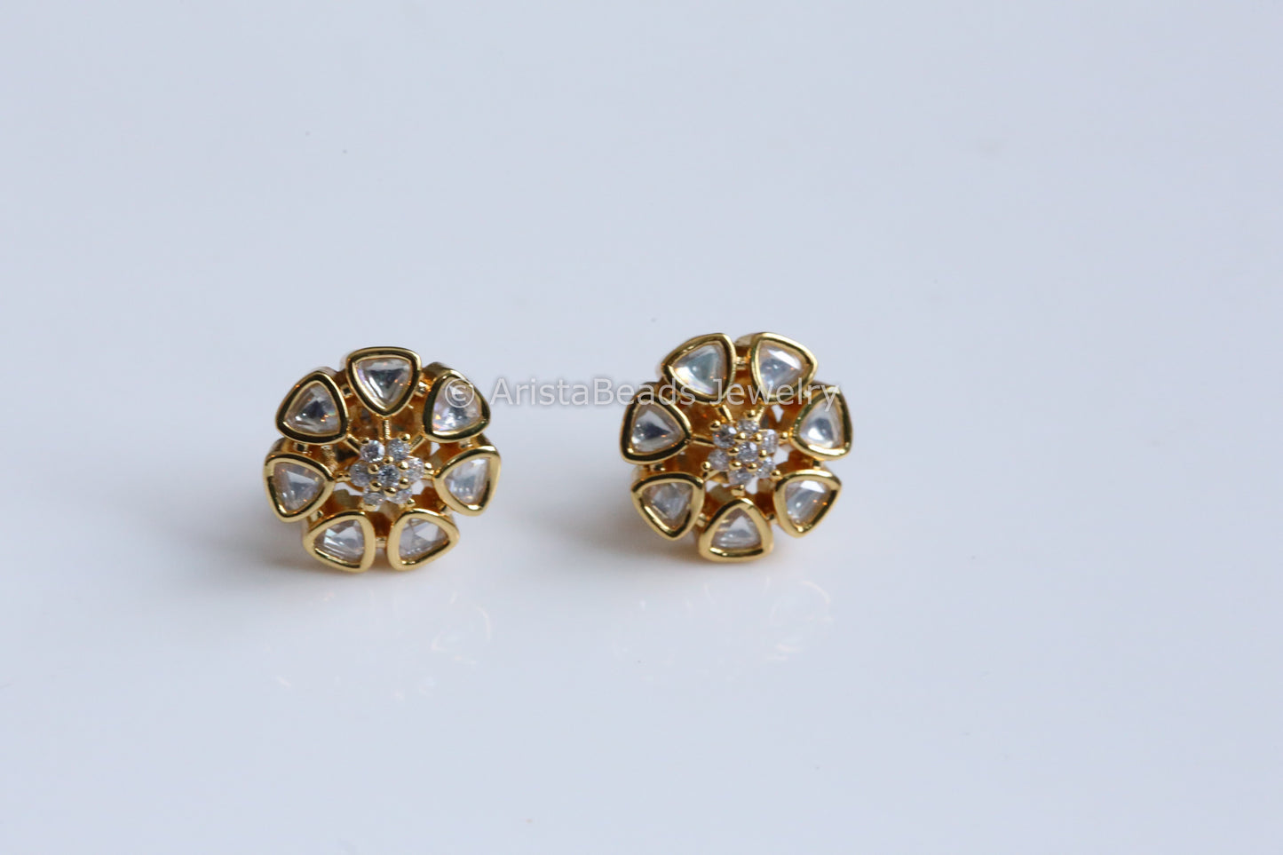 Cute Uncut Polki Studs