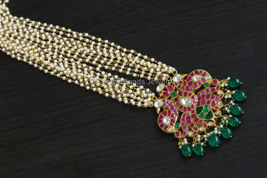 Kundan Jadau Peacock Necklace
