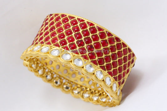 Designer Polki Kundan Kada