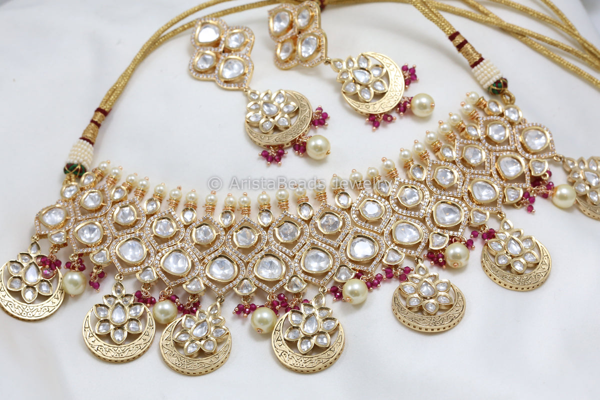 Premium Polki Kundan Choker Set