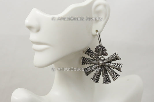 Contemporary Peacock Earrings
