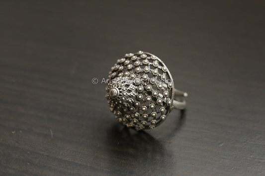 3D Oxidized Adjustable Ring