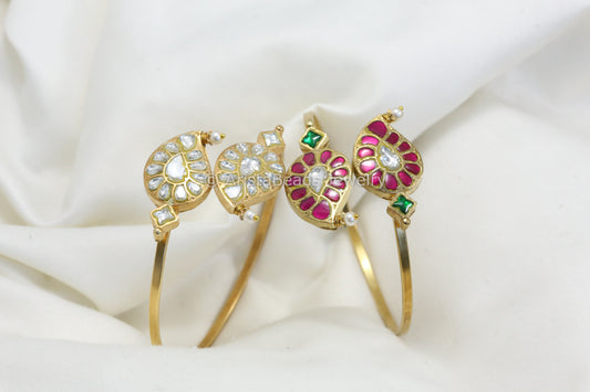 Adjustable Jadau Kundan Paisley Bracelet