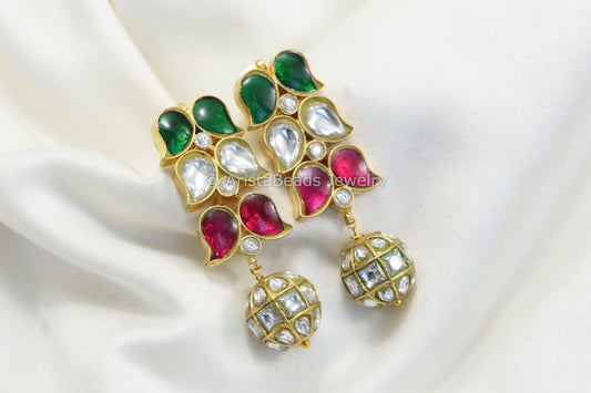 Jadau Kundan Earrings -Multi