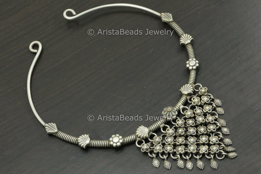 Silver Look Alike Hasli Necklace