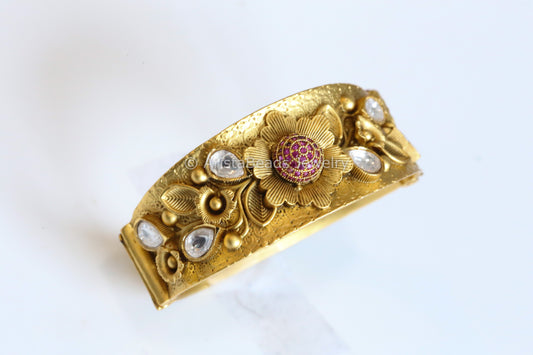 Uncut Kundan  Polki & CZ Bracelet